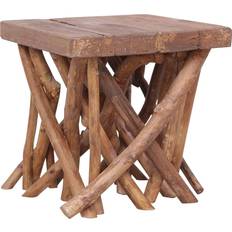 Teak Salontafels vidaXL Log