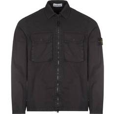 Stone Island Dyed Wash Overshirt - Black