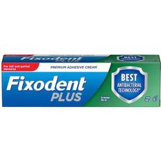 Dental Fixatives Fixodent Plus Best Antibacterial Denture Premium Adhesive Cream Fresh Mint 40g