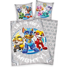 Nero Tessuti Herding Pattuglia Per La Biancheria Da Letto PAW Patrol Mighty Pups 135 x 200c 53.2x78.7"