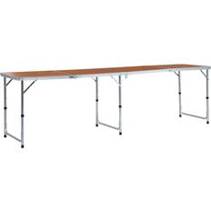 vidaXL Folding Camping Table 240x60cm