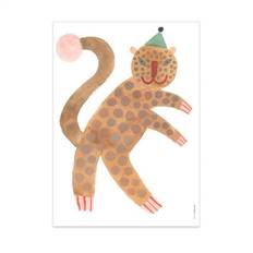 OYOY Standing Leopard Elvis Poster 50x70cm