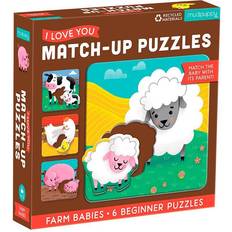 Pap Knoppuslespil Mudpuppy Match-Up Puzzle Farm Babies