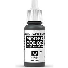 Negro Pinturas acrílicas Vallejo Model Color Gris Negro Black Grey 17ml