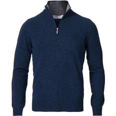 Gran sasso Wool/Cashmere Half Zip - Navy