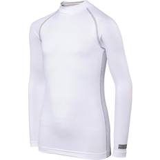 Boy's Long Sleeve Thermal Underwear Base Layer Vest Top - White