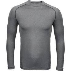 Rhino Boy's Long Sleeve Thermal Underwear Base Layer Vest Top - Heather Grey