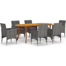 Oval Patio Dining Sets vidaXL 3072055 Patio Dining Set