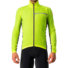 Castelli Ytterklær Castelli Squadra Stretch Cycling Jacket Men - Yellow Fluo/Dark Gray