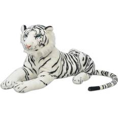 VidaXL Mjukisdjur vidaXL Tiger Toy Plush White XXL