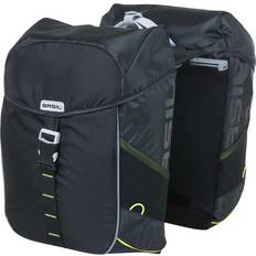 Basil Alforjas Miles Tarpaulin 34l Con Reflectante Cierre Click Negro/naranja
