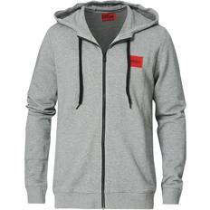 HUGO BOSS Daple Full Zip Hoodie - Medium Grey