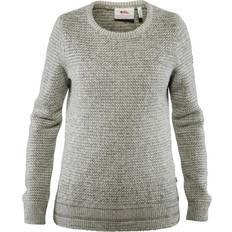 Övik structure sweater w Fjällräven Övik Structure Sweater W - Eggshell/Grey