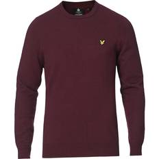 Lyle & Scott Jersey de cuello redondo de algodón merino Rouge