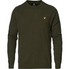 Lyle & Scott Jersey de cuello redondo de algodón merino Vert