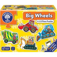 Orchard Toys Pussel Orchard Toys Big Wheels 12 Bitar