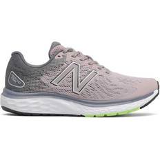 New Balance Fresh Foam 680v7 W - Logwood with Ocean Grey and Bleached Lime Glo