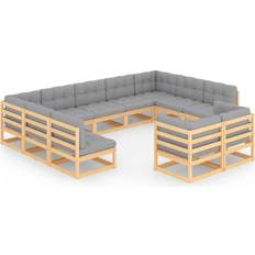 vidaXL 3077264 Loungeset, Bord inkl. 11 Soffor