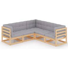 5 Loungeset Utemöbler vidaXL 3076604 Loungeset, Bord inkl. 5 Soffor