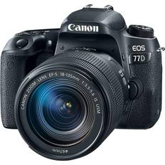 E-TTL (Canon) Digitale camera's Canon EOS 77D DSLR Camera 18-135mm USM Lens 64GB Memory Card Bundle