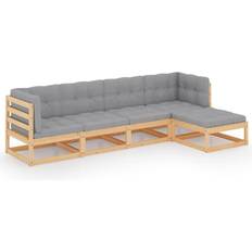 Loungeset på rea vidaXL 3076584 Loungeset, Bord inkl. 4 Soffor