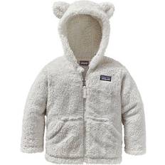 9-12M Fleece Jackets Children's Clothing Patagonia Baby Furry Friends Hoody - Birch White