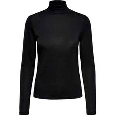 Only Lela Life L/S Rollneck Top Jrs Black Female