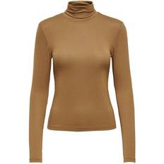 Only Lela Life High Neck Top - Brun/Toasted Coconut