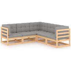 Trä Loungeset vidaXL 3076774 Loungeset, Bord inkl. 5 Soffor