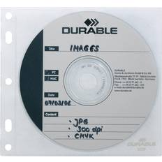 Durable CD/DVD Cover File (10 Pcs) - Transparent