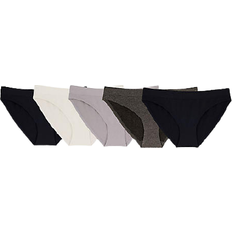 Dorina Roseanne Classic Briefs 5-pack - Black/Ivory/Grey