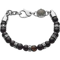 Beads Bracelet - Silver/Agate