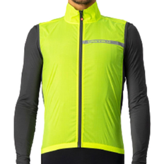 Castelli Squadra Stretch Vest Men - Yellow Fluo/Dark Gray