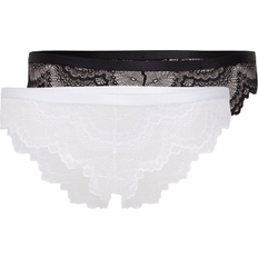 Dorina Kleding Dorina Brazilian Brief 2-pack - Black/White