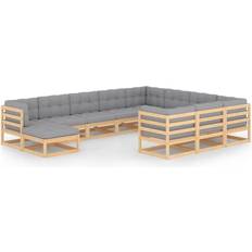 vidaXL 3077084 Ensemble de Salon d'Extérieur, Table incluse 10 Canapés