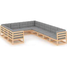 10 Outdoor Lounge Sets vidaXL 3077044 Outdoor Lounge Set, Table incl. 10 Sofas