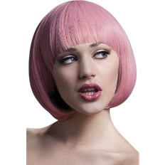 Smiffys Fever Mia Wig Pastel Pink