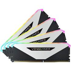 Corsair 32 GB - Belysning - DDR4 - Vita RAM minnen Corsair Vengeance RGB RT White DDR4 3600MHz 4x8GB (CMN32GX4M4Z3600C18W)