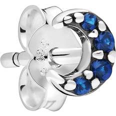 Pandora Blå Örhängen Pandora My Moon Single Stud Earrings - Silver/Blue