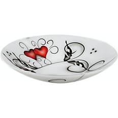 Nybro Crystal Crystal Ink Heart Uppläggningsfat 30cm