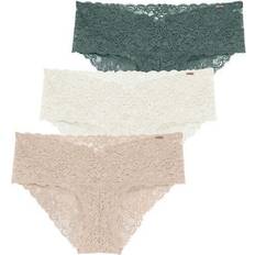 Dorina Lana Lace Brief 3-pack - Ivory Dark Sage/Beige