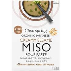 Økologiske Færdigretter Clearspring Organic Instant Miso Soup Paste Creamy Sesame 15g 4stk