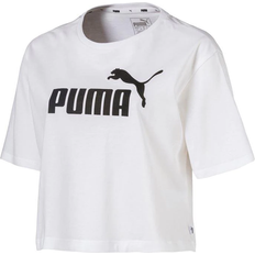 Puma T-Shirt Corta Con Logo Essentials White