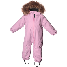 9-12M Schneeoveralls Isbjörn of Sweden Toddler Padded Jumpsuit - Frost Pink (4670-03)