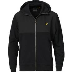 Lyle & Scott Softshell Jersey Zip Hoodie - Jet Black