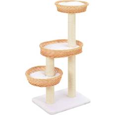 vidaXL Cat Tree with Claw Player in Sisal & Natural Arrow