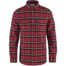 Fjällräven Övik Heavy Flannel Shirt - Red Oak/Fog