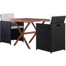 vidaXL 43902 Caféset, 1 Bord inkl. 2 Stolar