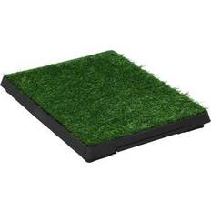 vidaXL Pet Toilet with Tray and Artificial Grass 2-pack