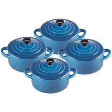 Sandwich Bottom Mini Casseroles Le Creuset Mini with lid 4 Parts 0.25 L 10 cm